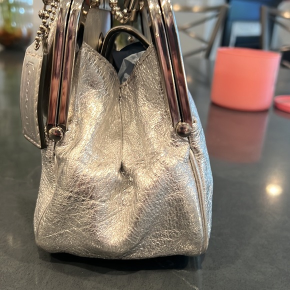 EUC Coach Ball Chain Kiss Lock Evening Bag - Picture 8 of 16